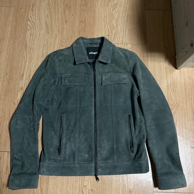 알레그리 스웨이드 천연가죽자켓