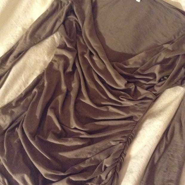 Max Mara draped shirring ruched top