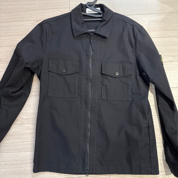 스톤아일랜드 캔버스 코튼 오버셔츠 M