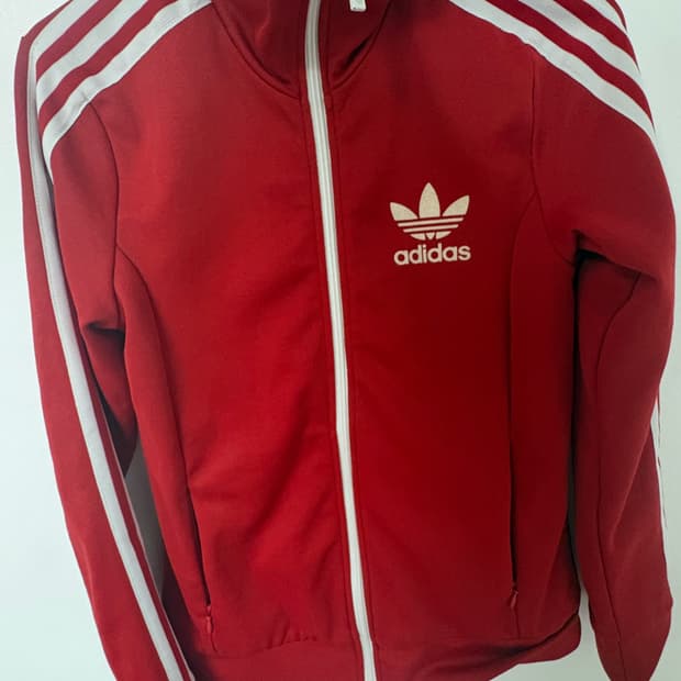 아이다스 빅로고 유로파 져지 트랙탑 빨강