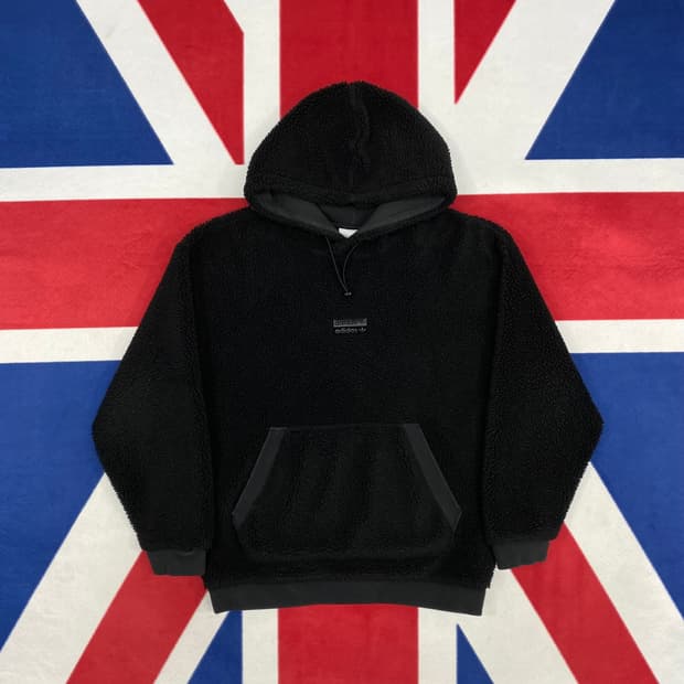 아디다스 오버핏 플리스 후드티 S