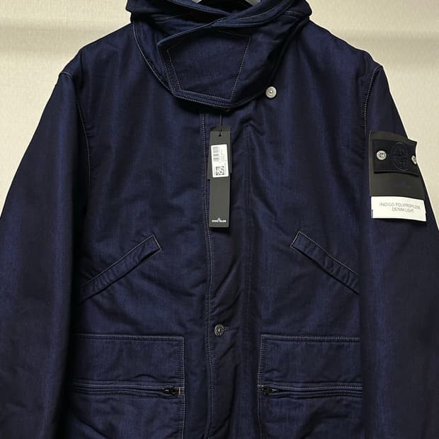 스톤아일랜드 데님 리서치 폴리프로필렌 패딩 L(105) 새상품