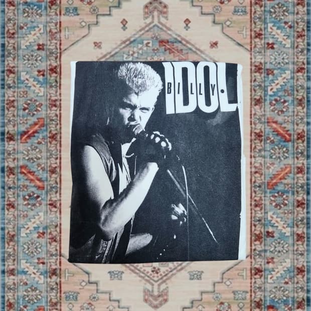 Gildan Billy Idol 빈티지 그래픽 티셔츠 (L)