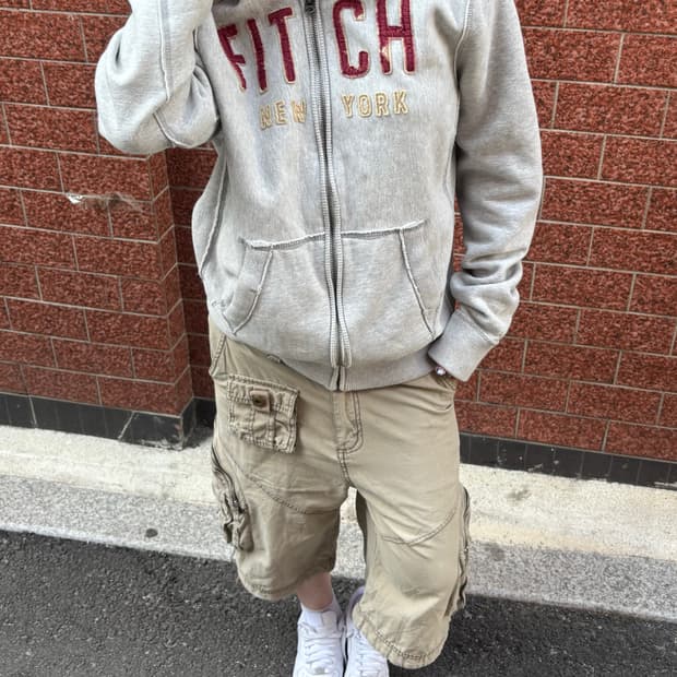 Abercrombie 뉴욕 로고 후드집업