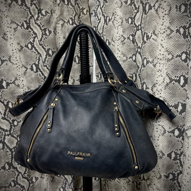 [PAUL FRANK Y2K] Side Zip Detail Navy Ov