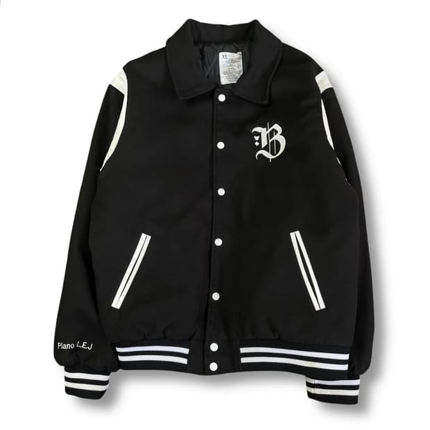  블랙베어 블랙 라인 바시티 자켓 XL