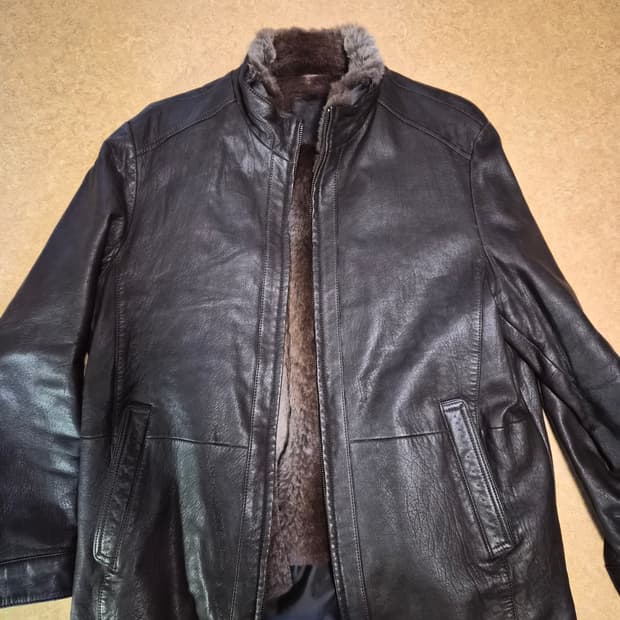 로가디스 그린 양가죽 자켓