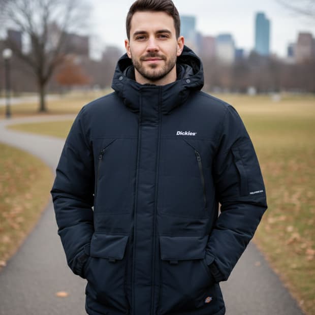 디키즈 후드 패딩 M