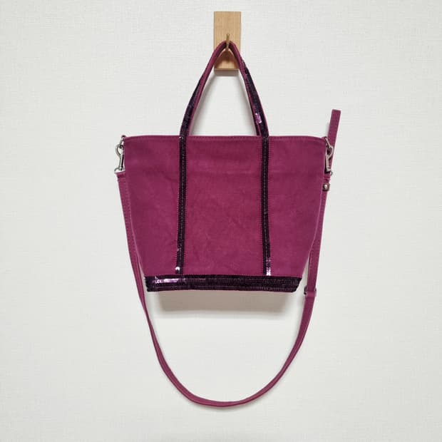 바네사브루노 르 카바 스팽글 토트백 숄더백 투웨이백 (사용감있음)