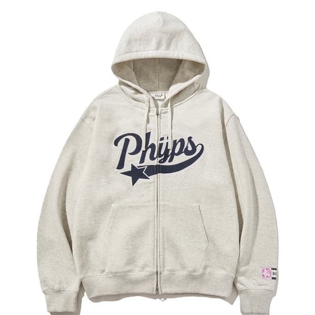 피지컬 에듀케이션 디파트먼트 스타테일 후드집업_오트밀