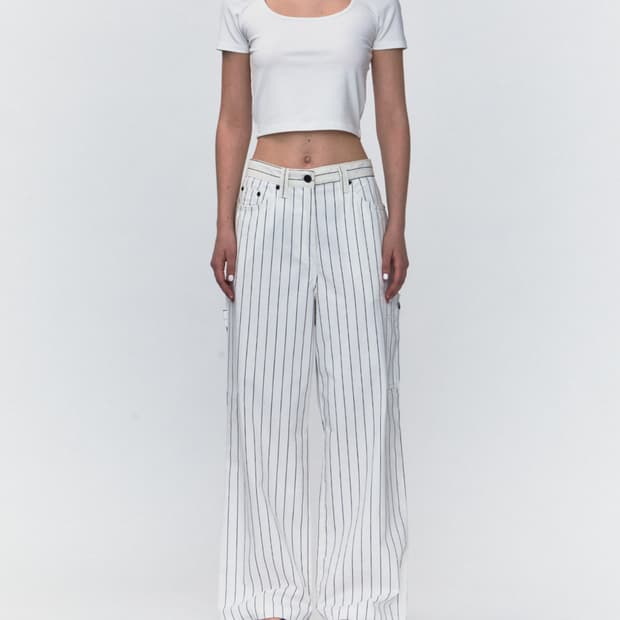 레스트앤레크레이션 STRIPE CARPENTER PANTS