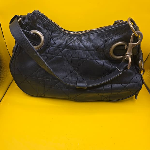 정품 디올 가우초라인 빈티지 숄더백