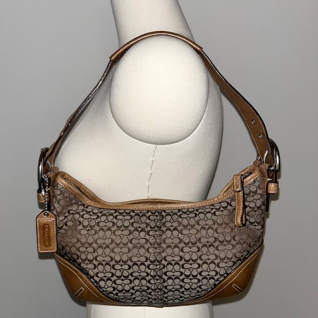 Coach Mini Beige Shoulder Bag