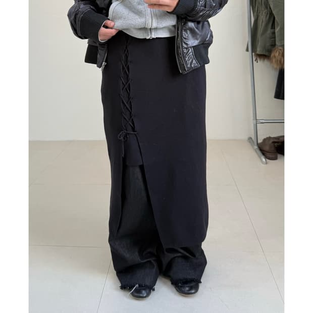 빈티지 레이어드 스커트