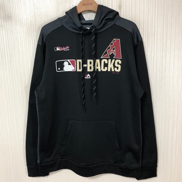 MLB 마제스틱 애리조나 디백스 어센틱 후드티셔츠 M