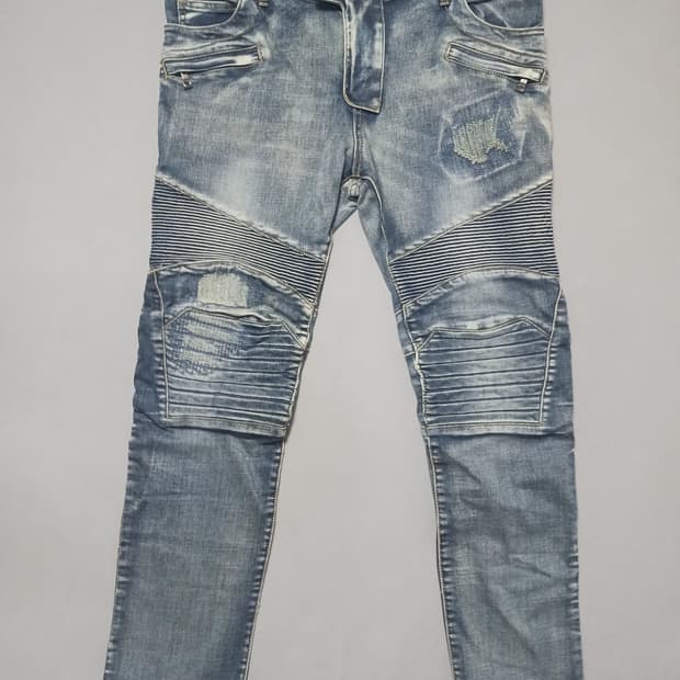 새상품 [36] 발망 스티치덧댐 바이커진 청바지