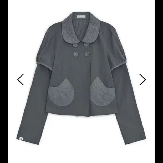 허그유어스킨 디테쳐블 자켓 차콜