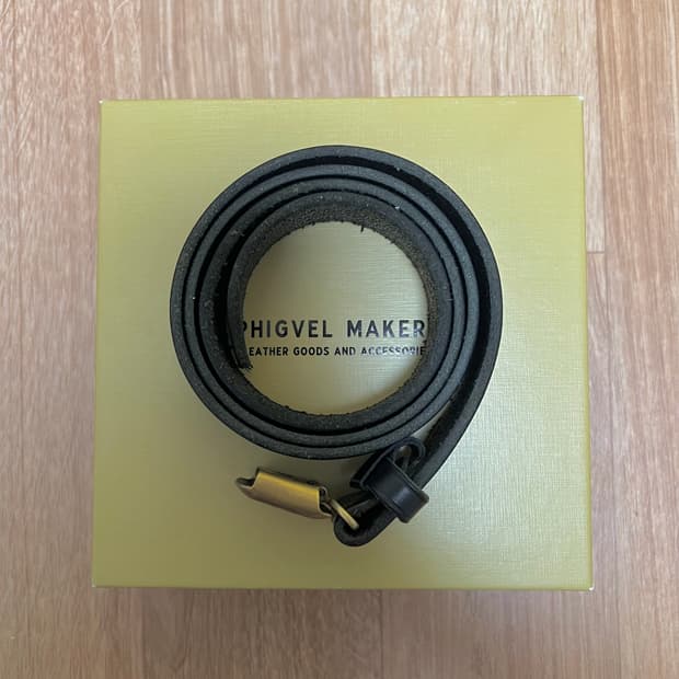 피그벨 히콕 벨트(블랙X황동 / 32사이즈)