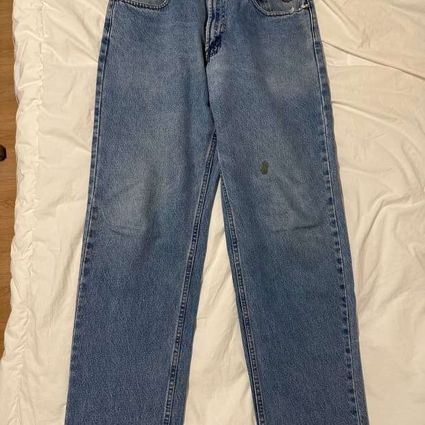 (33x32)할리데이비슨 00‘s 빈티지 연청 데님 청바지