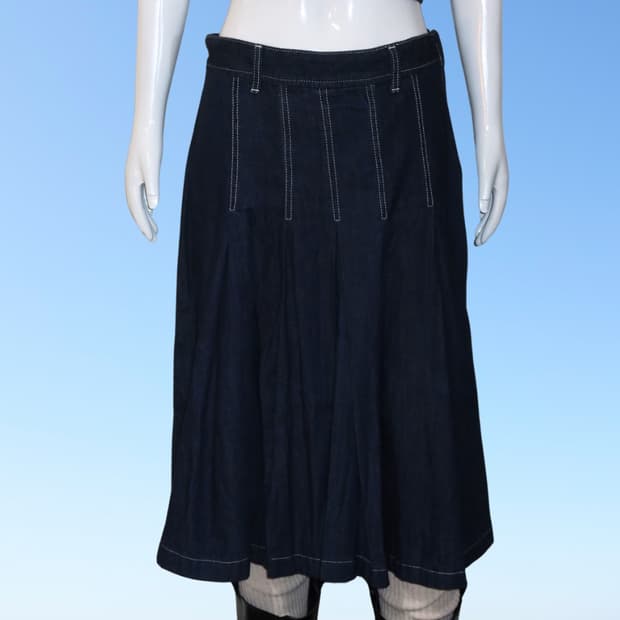 Indigo Flare Skirt
