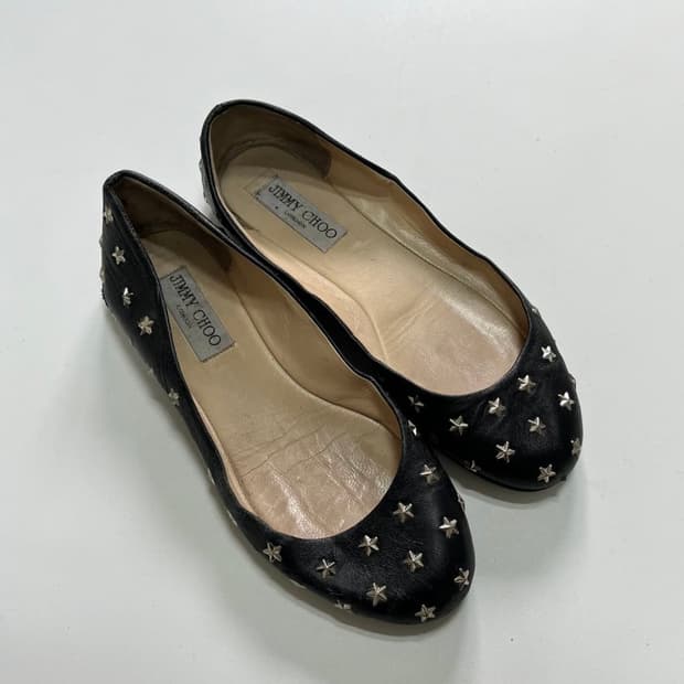 지미추 발레 별장식 플랫 슈즈 flat shoes