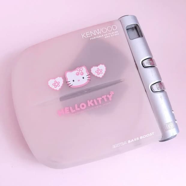켄우드 CD플레이어 헬로키티 플레이어