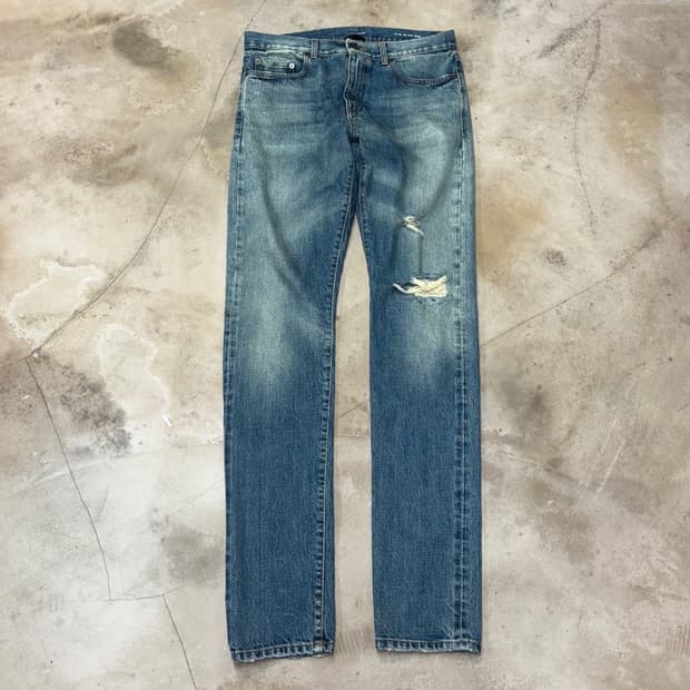 [33] SS16 Saint Laurent Destroyed Jeans