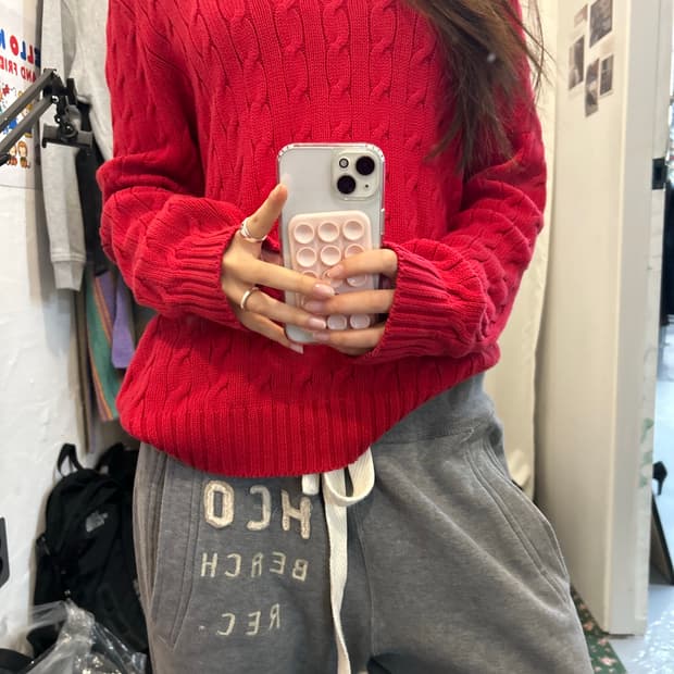 폴로 랄프로렌 브이넥 니트