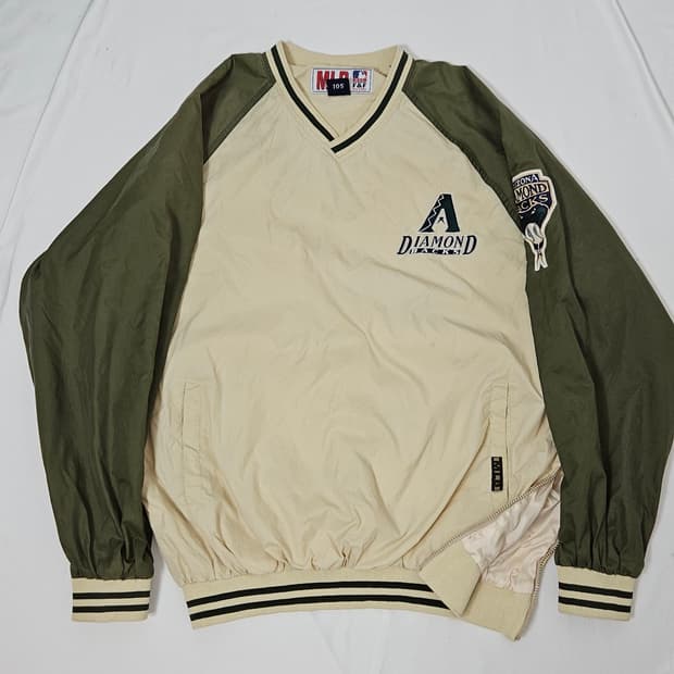 90s MLB 애리조나 다이아몬드백스 봄버 웜업 팀 유니폼 져지 올드스쿨