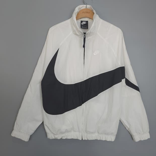 나이키 NIKE 빅 스우시 바람막이 화이트 S