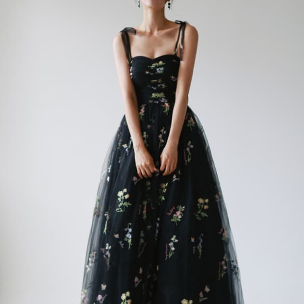 롱드레스 웨딩치마