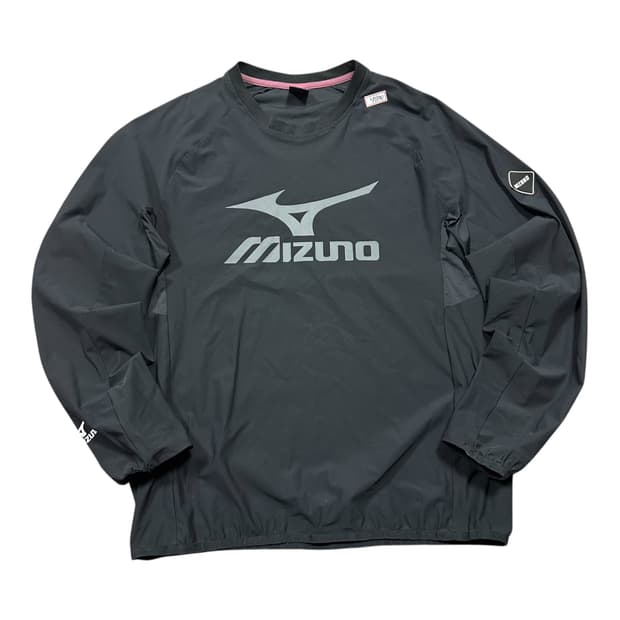 ✨ (바배) 미즈노 빅로고 블랙 바람막이 웜업 