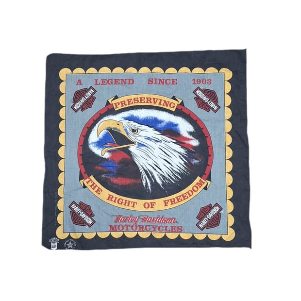 80s90s 할리데이비슨 the right of freedom 반다나