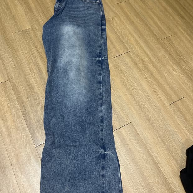 데케트 워싱 와이드 데님팬츠