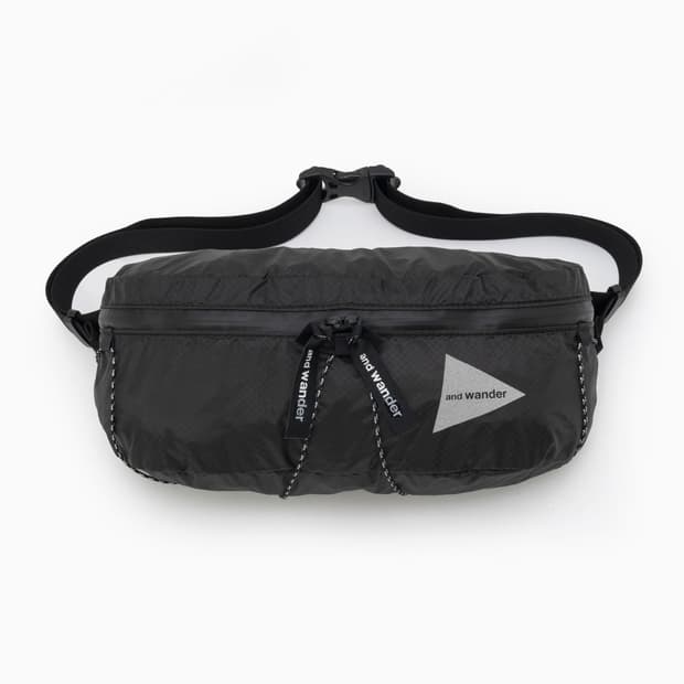 앤드원더 25fw sil waist 힙색/블랙