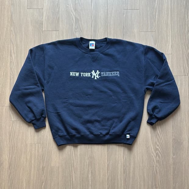 90s 러셀 애슬레틱 양키스 스웻셔츠