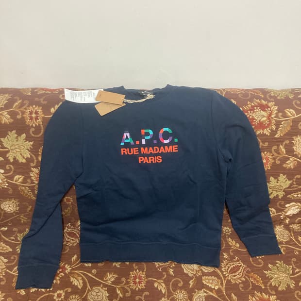 아페쎄 스웻셔츠 맨투맨 네이비