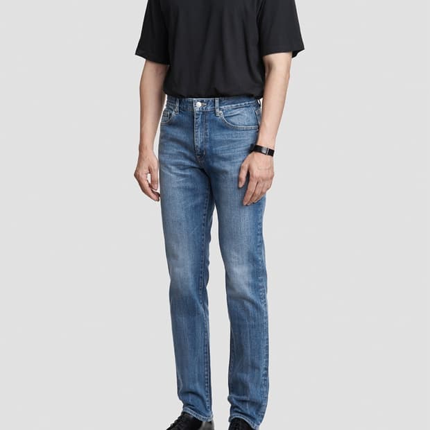 모드나인 MOD1s 슬림스트레이트 펑크 인페르노 워싱 데님진 (33)