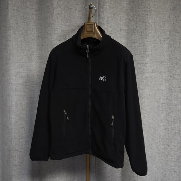 95-100 ) 밀레 남성 내피겸용 후리스 자켓 블랙