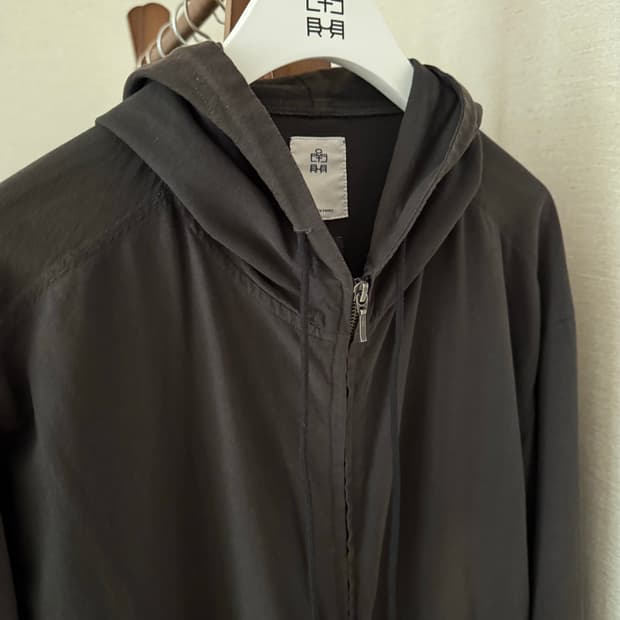 폴리테루 집 후디 챠콜 2사이즈