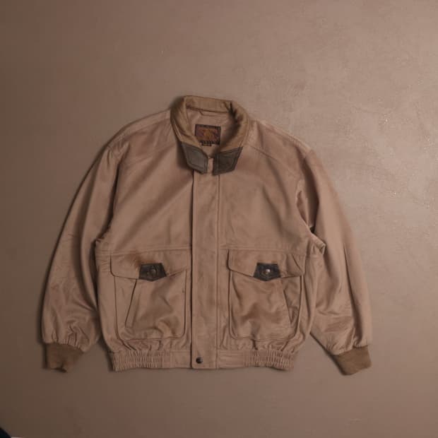 90's 일본빈티지 블루종 봄버자켓 A1536