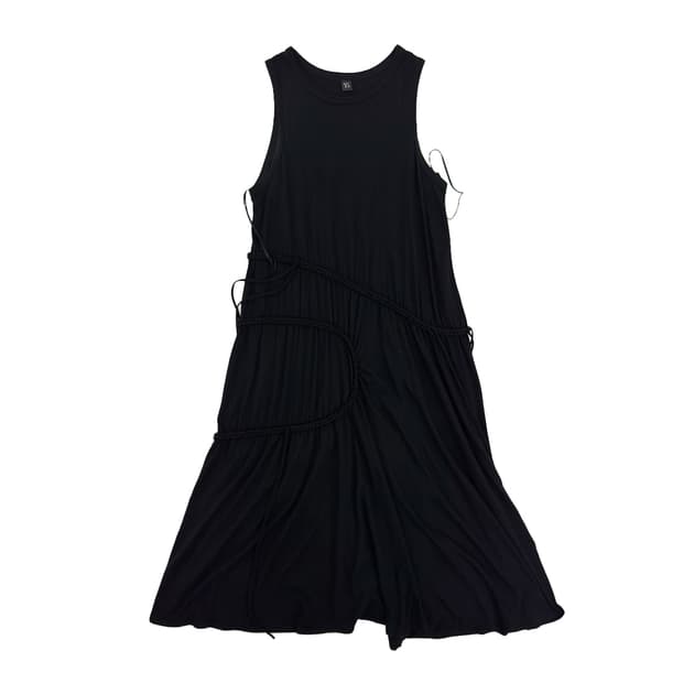 Y's braided Cord Drape Dress