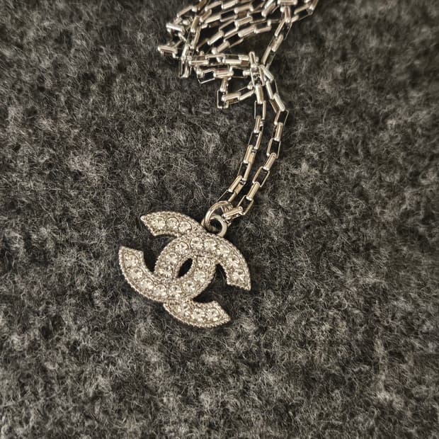 528 샤넬 큐빅 CC 빈티지 업사이클링 남자 써지컬 목걸이