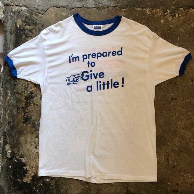 70s~90s Ringer T-shirt-XL