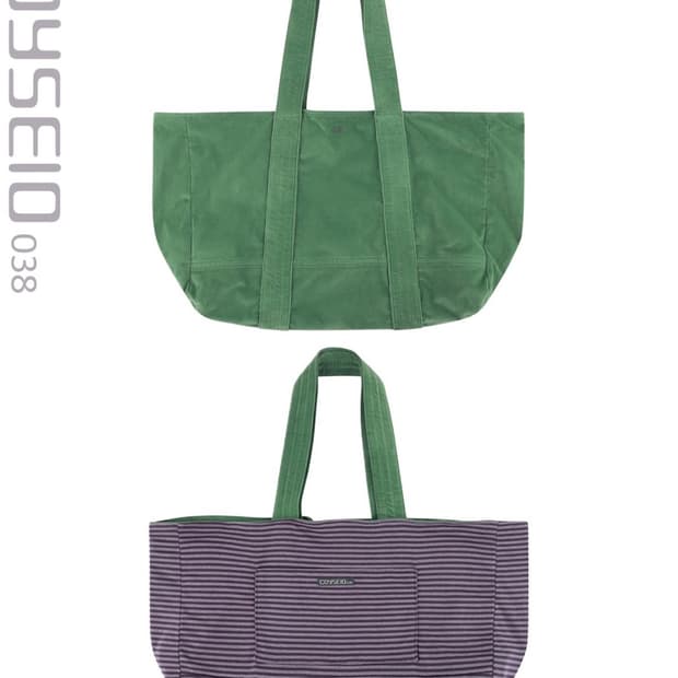 코이세이오038 oversize tote bag_green