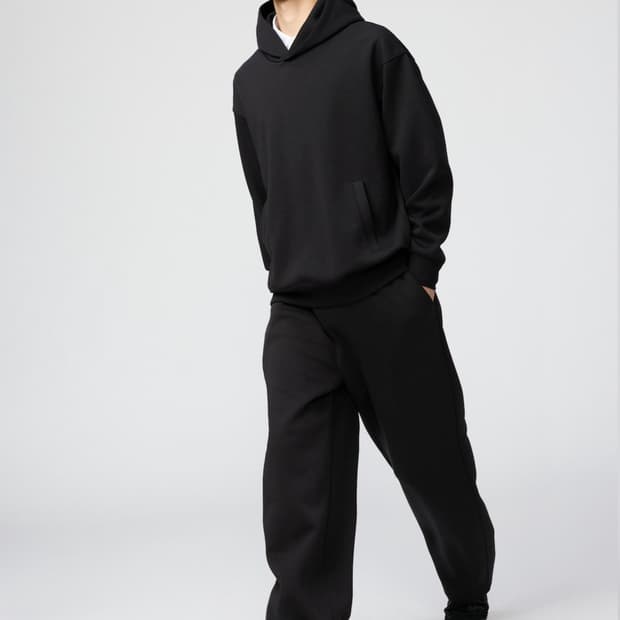 (S) 유니클로C 스웨트팬츠 스웻팬츠 블랙 