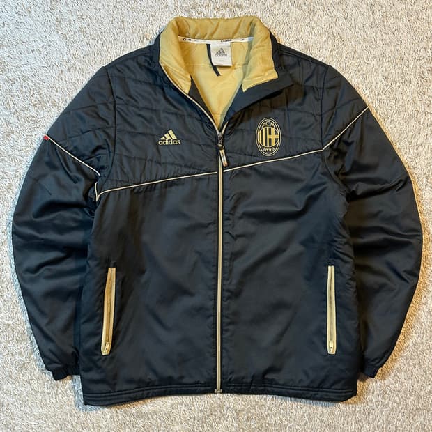 대장급) 아디다스 AC밀란 패딩 자켓 검골