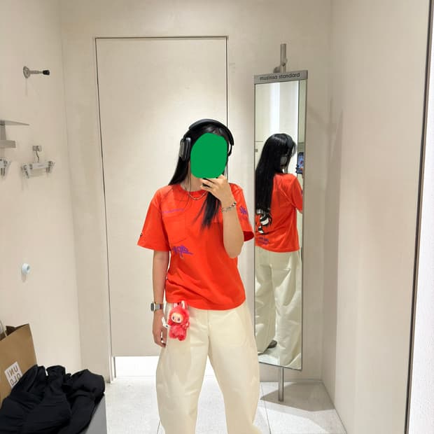 크롬하츠 매티보이 새디스틱 립스틱 티셔츠 레드