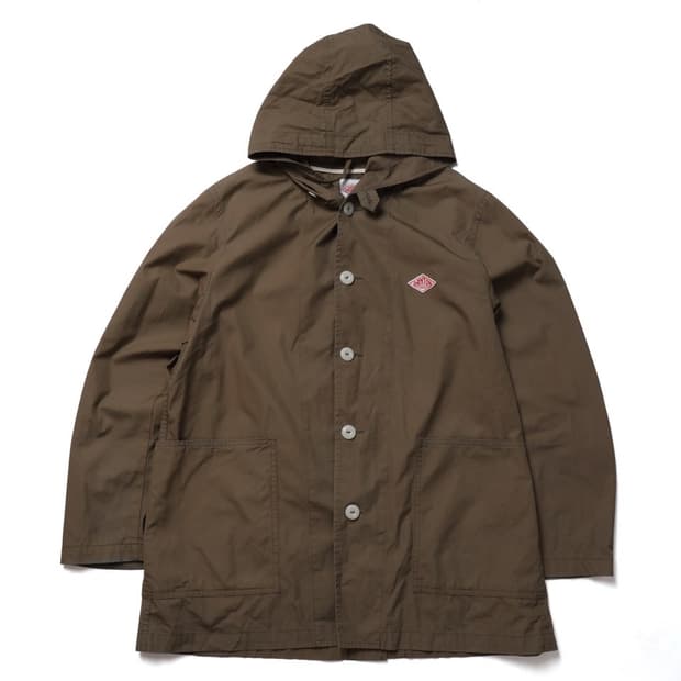 단톤 DANTON Button Hoodie Half Coat   