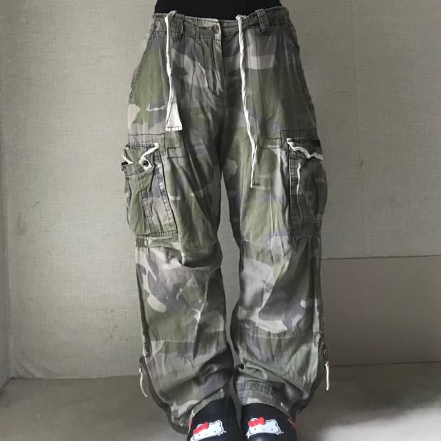 아베크롬비 카모 카고팬츠